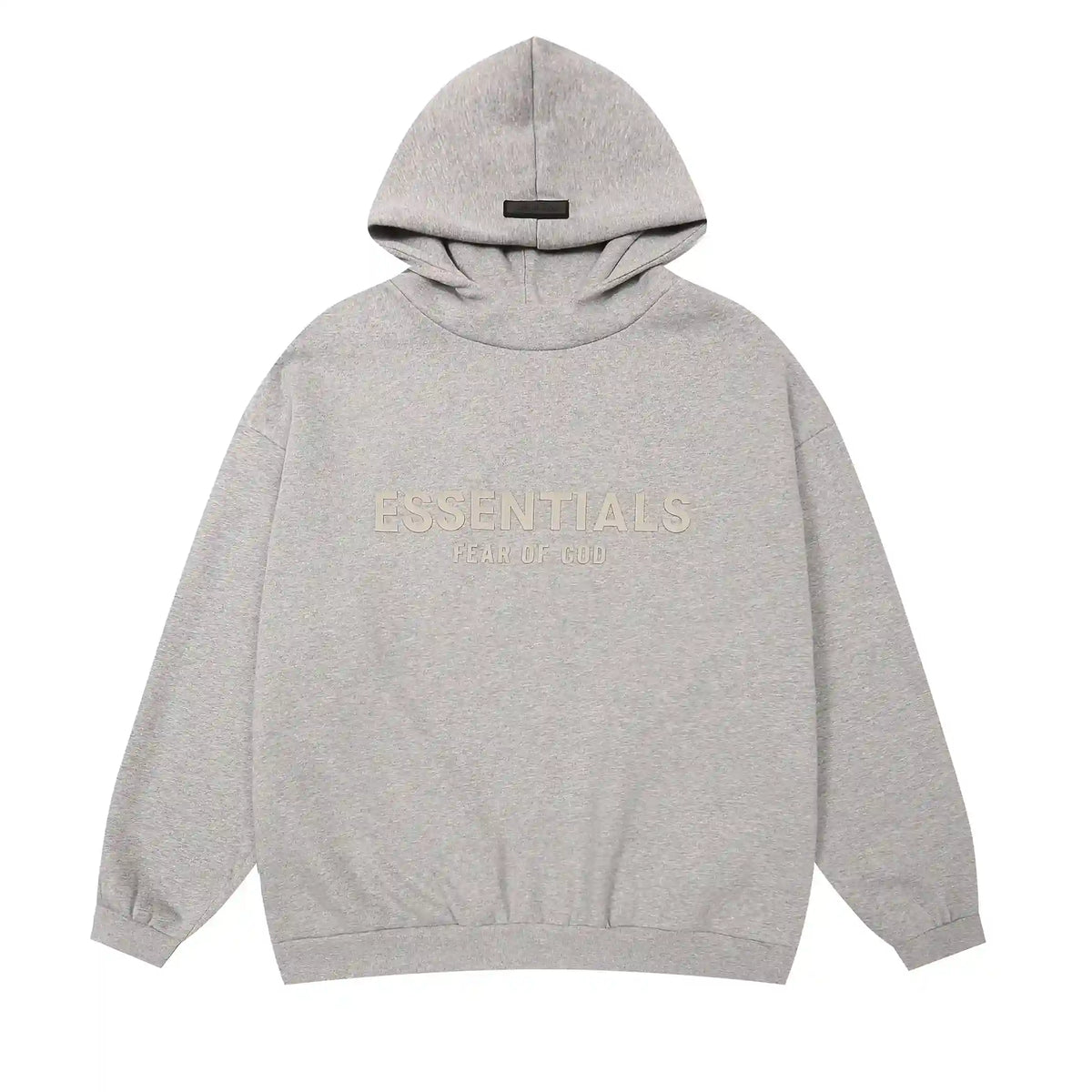 Fear of God Essentials Dark Heather Oatmeal Tracksuit – Classic Fit Hoodie & Jogger Set