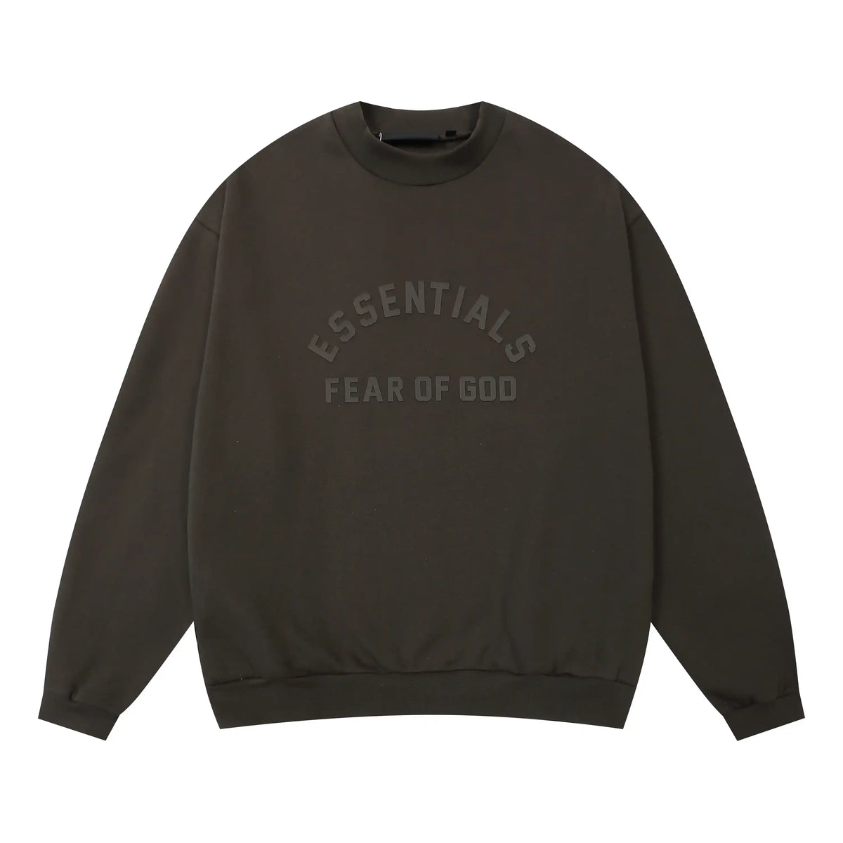 Fear of God Essentials English Walnut Tracksuit – Classic Fit Crewneck & Jogger Set