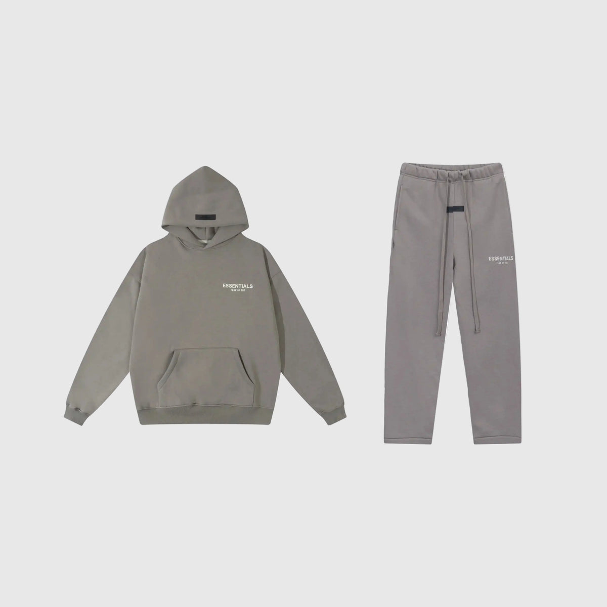 Essentials Grey Comfort Tracksuit – Fear of God Fleece Set