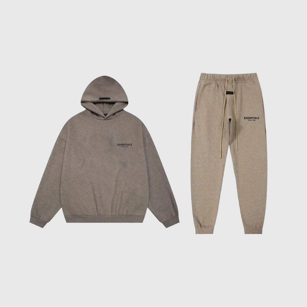 Essentials Heathered Grey Comfort Core Fleece Tracksuit – Everyday Casual Set