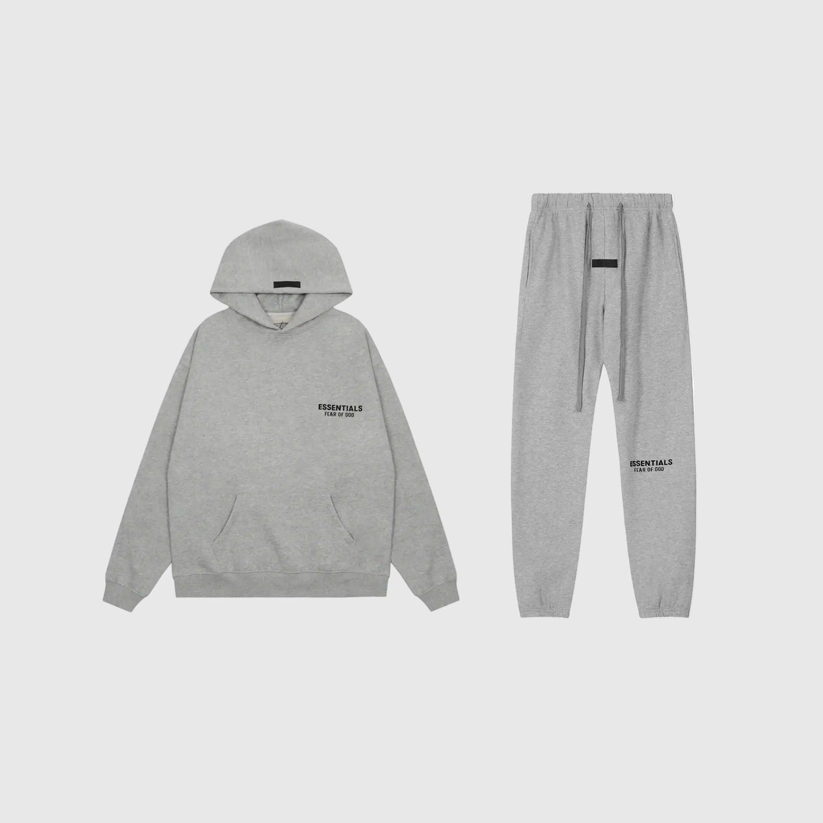 Essentials Dark Heather Oatmeal Premium Tracksuit – Fear of God Set