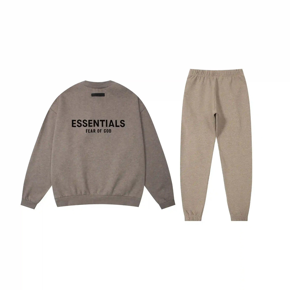 Essentials Heathered Grey Core Fleece Tracksuit – Everyday Comfort Set