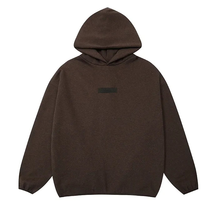 Fear of God Essentials Congo Brown Tracksuit – Rubber Logo Hoodie & Jogger Set