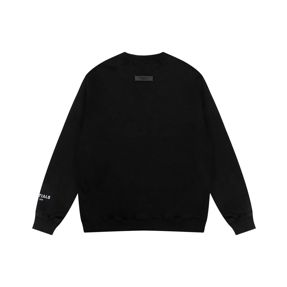 Fear of God Essentials Black Tracksuit – Classic Fit Crewneck & Jogger Set