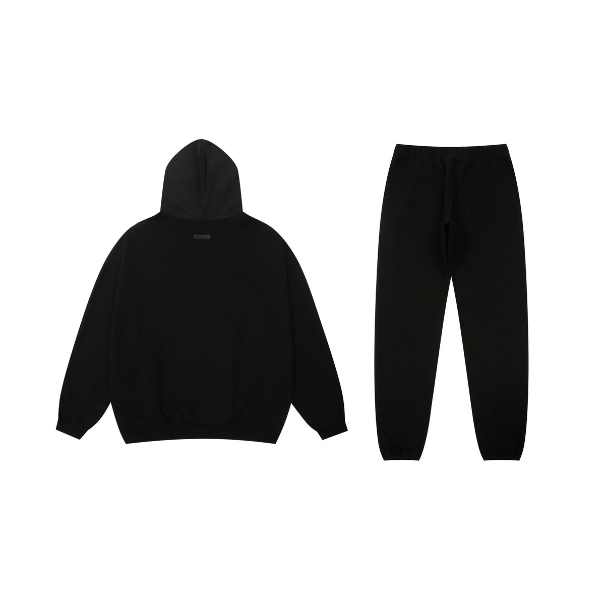 Fear of God Essentials Black Tracksuit – Classic Fit Hoodie & Jogger Set