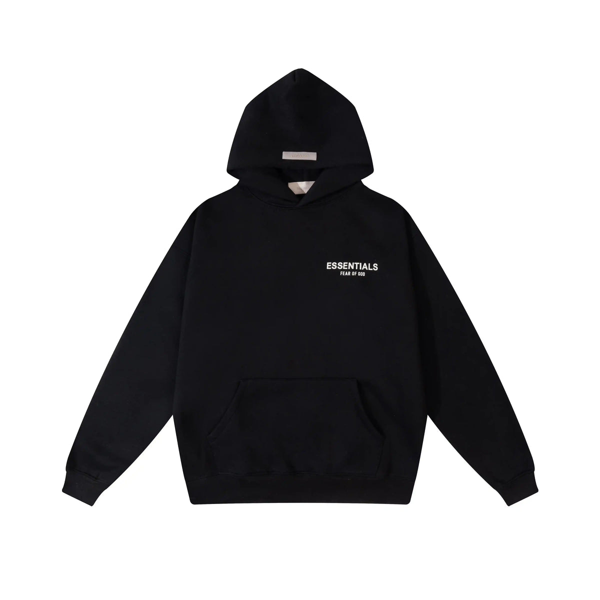 Fear of God Essentials Black Tracksuit – Classic Fit Hoodie & Jogger Set