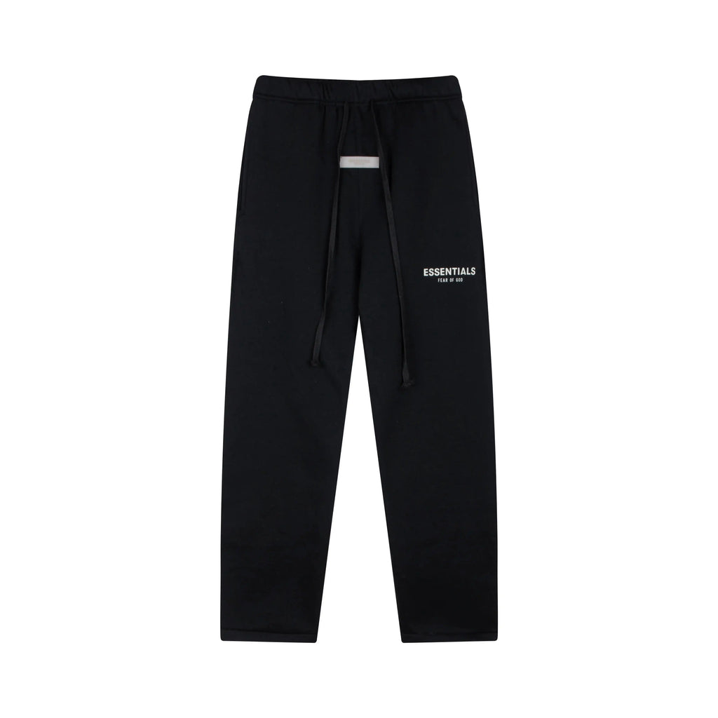 Fear of God Essentials Black Tracksuit – Classic Fit Hoodie & Jogger Set