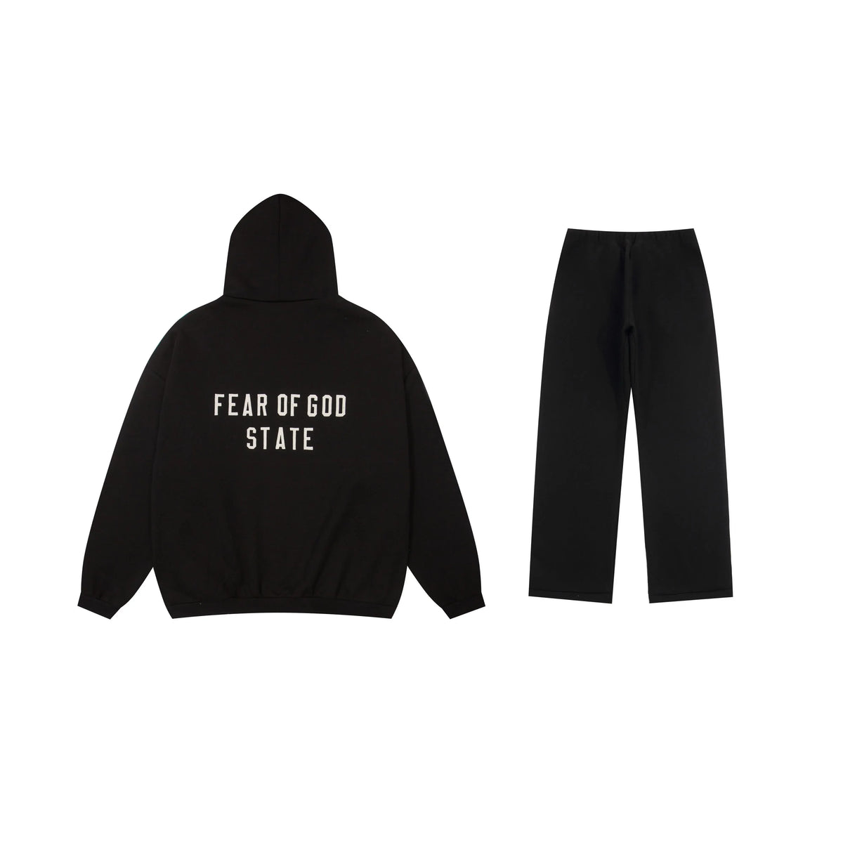 Essentials Black Cozy Fleece Tracksuit – Everyday Casual Set