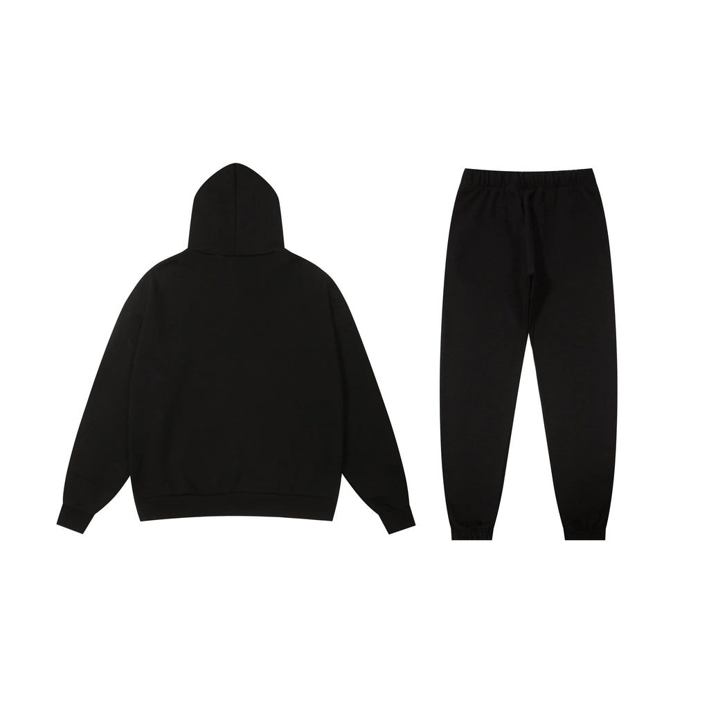 Essentials Black Fleece Tracksuit Set – Everyday Casual Comfort