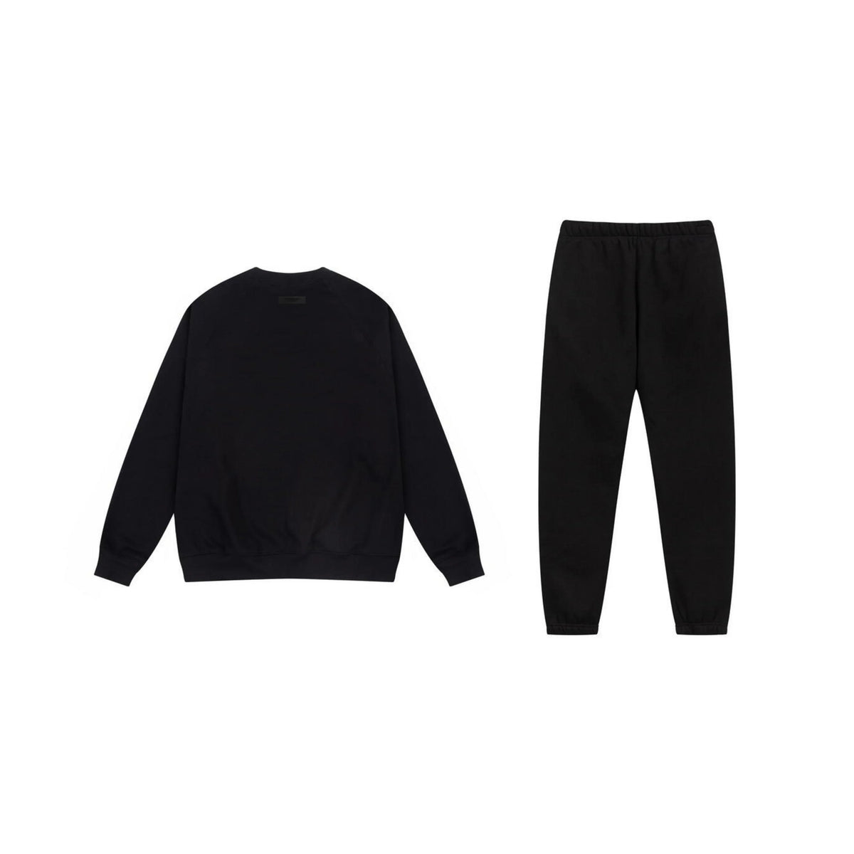 Essentials Black Luxe Fleece Tracksuit – Casual Everyday Set