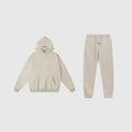 Essentials Light Heather Oatmeal Fleece Tracksuit Set – Everyday Cozy Comfort